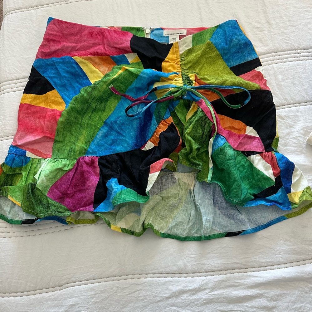 H&M Multicolor Asymmetrical Skirt